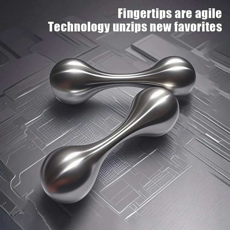 Knucklebone Stainless Steel Bone Fingertip Rotating silver
