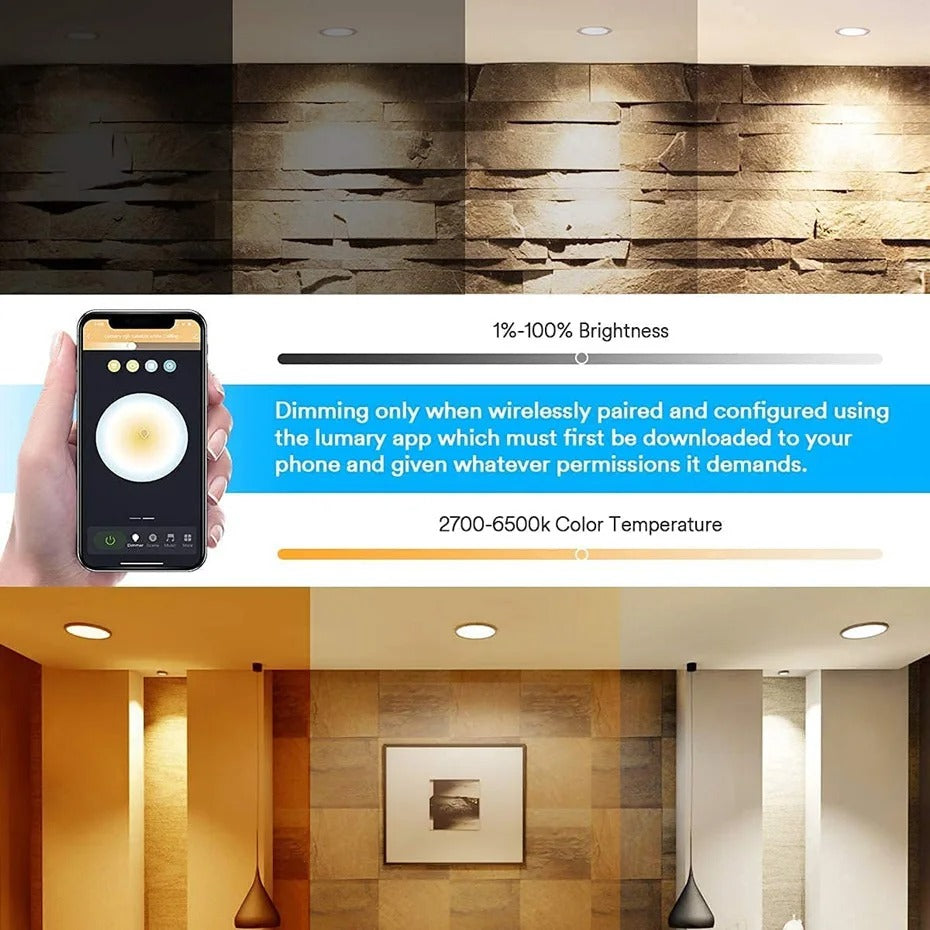 Tuya WiFi Smart LED Downlight – 5W 7W 9W 10W 15W 220V Dimmable Spot Light Compatible with Alexa & Google Home