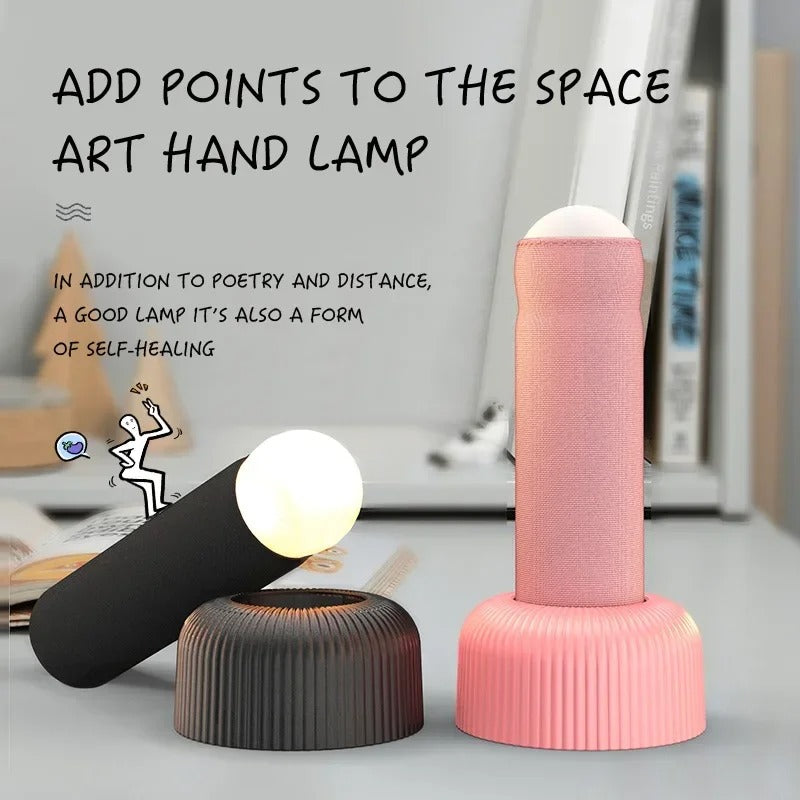 Rechargeable Table Sleep Night Lamp – Hand Pull Switch LED Bedside Light for Bedroom & Nursery