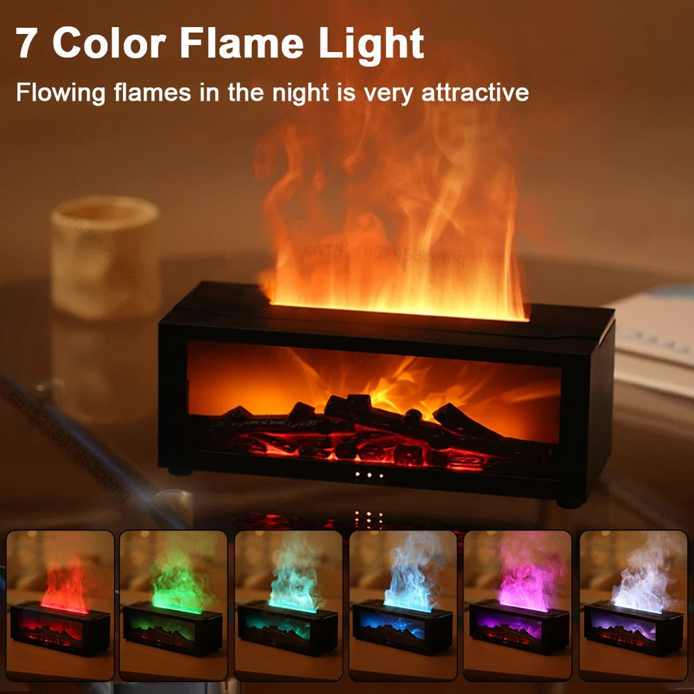 Air Aroma Humidifier Essential Oils Humidifier Flame Fragrance Diffuser