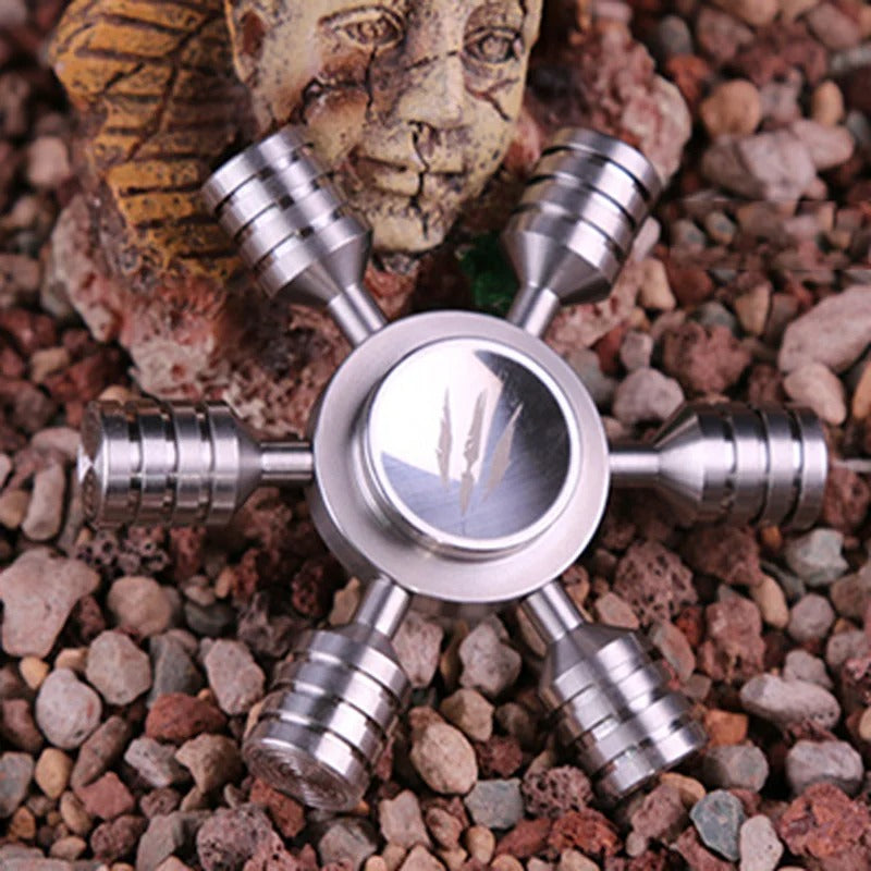 Six Cylinders Fidget Spinner - Stainless Steel Hand Spinner