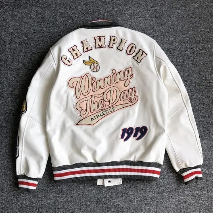 Men's Cropped Baseball Jacket – Streetwear Style