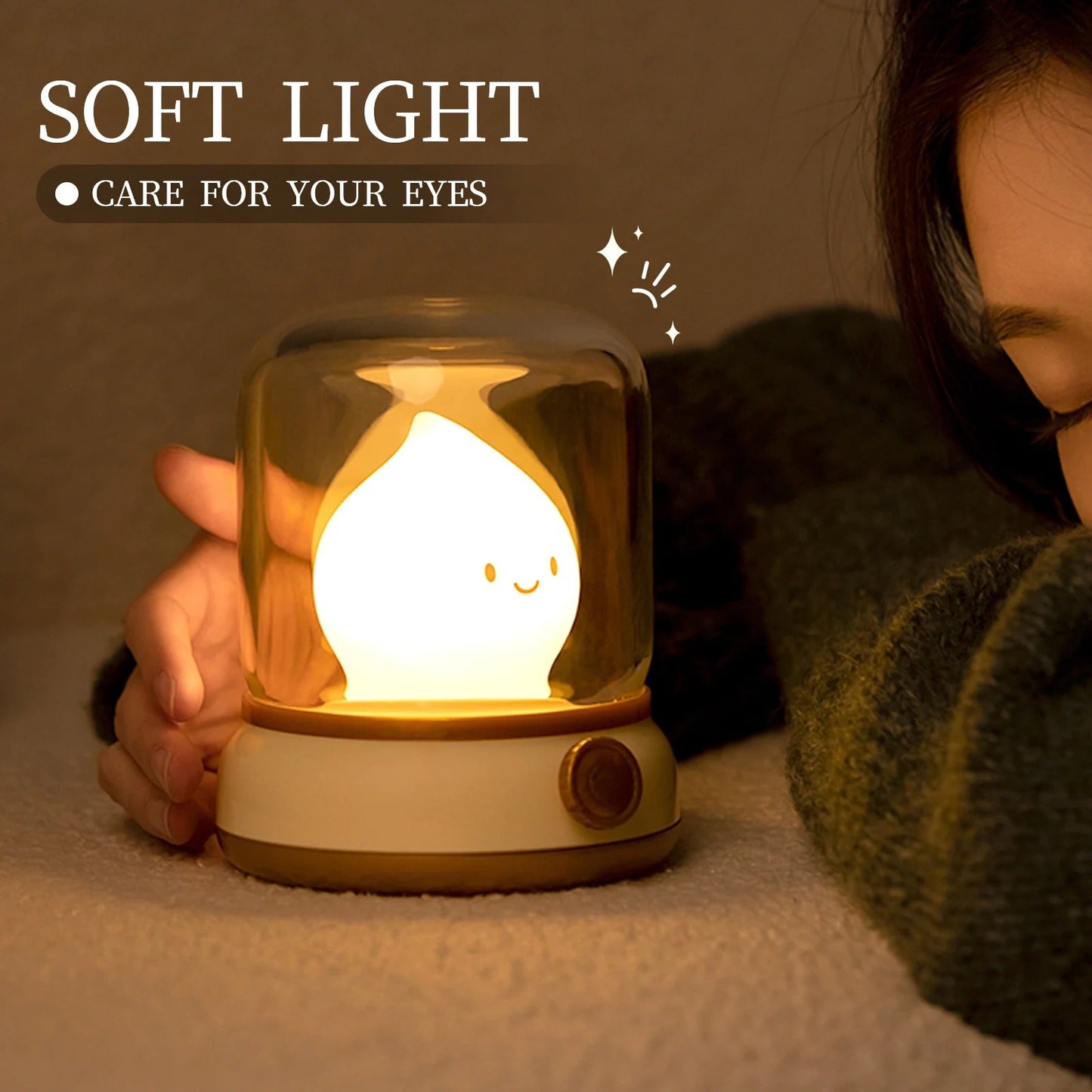 Cute Cartoon Table Lamp – Adorable LED Night Light for Kids Bedroom, Desk & Nursery Decor
