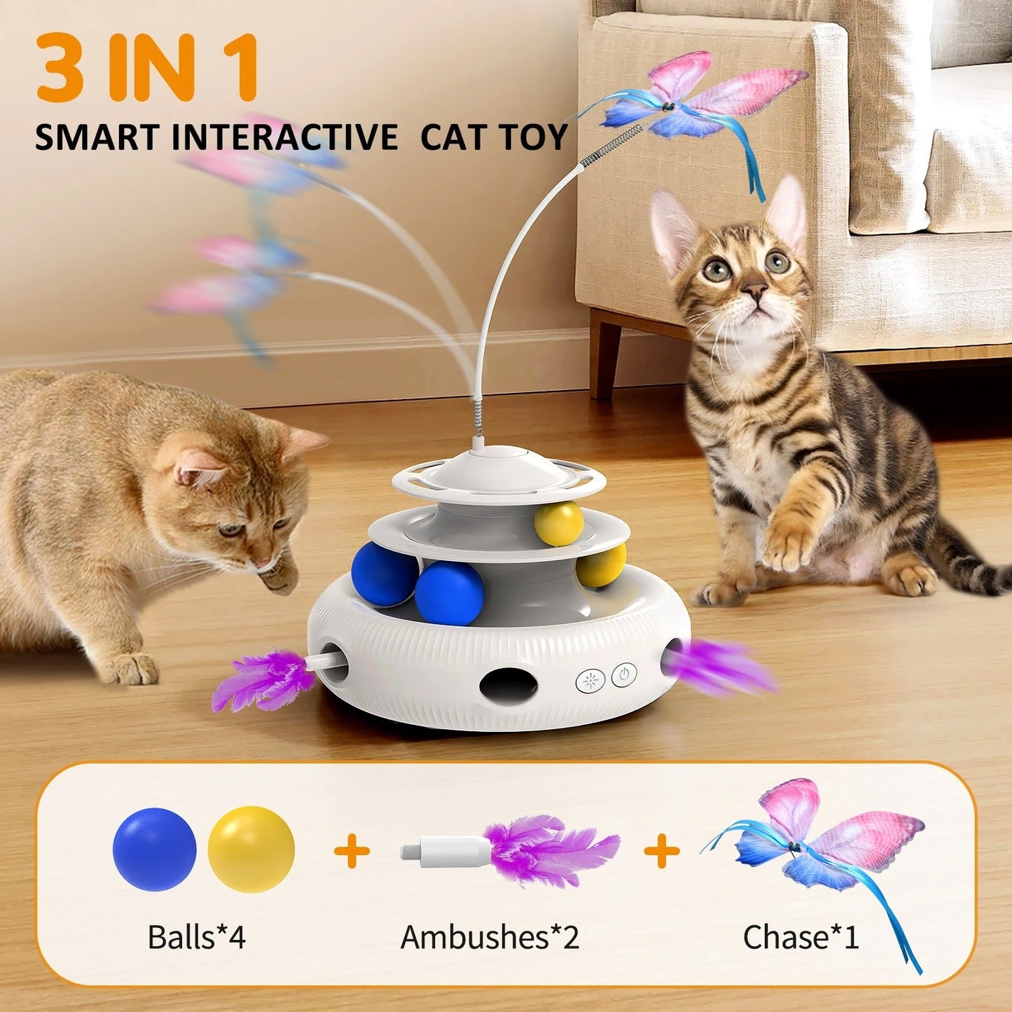 Cat Laser Interactive Indoor Cat Puzzle Pet Toys