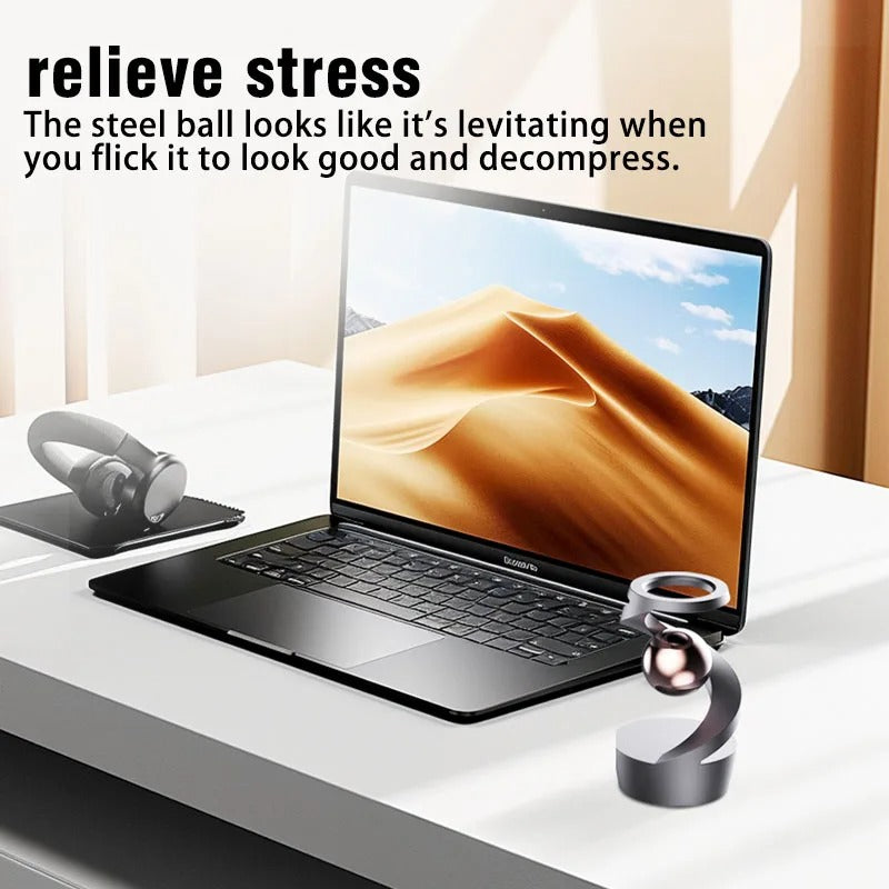 Gyro Gravity-Defying Kinetic Desk Toy – Mesmerising Spinning Fidget Ornament for Office & Home