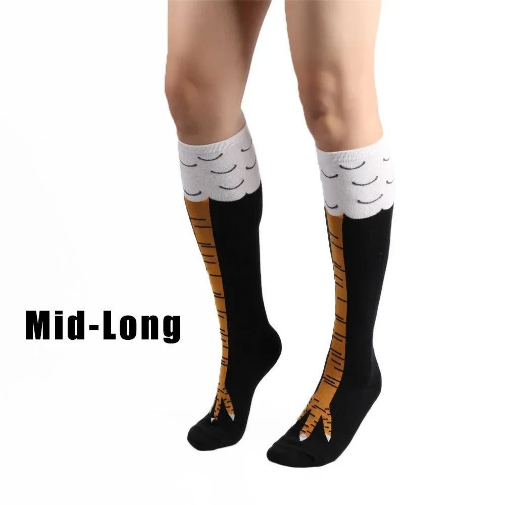Funny 3D Chicken Socks - Novelty Animal Socks for Men & Women