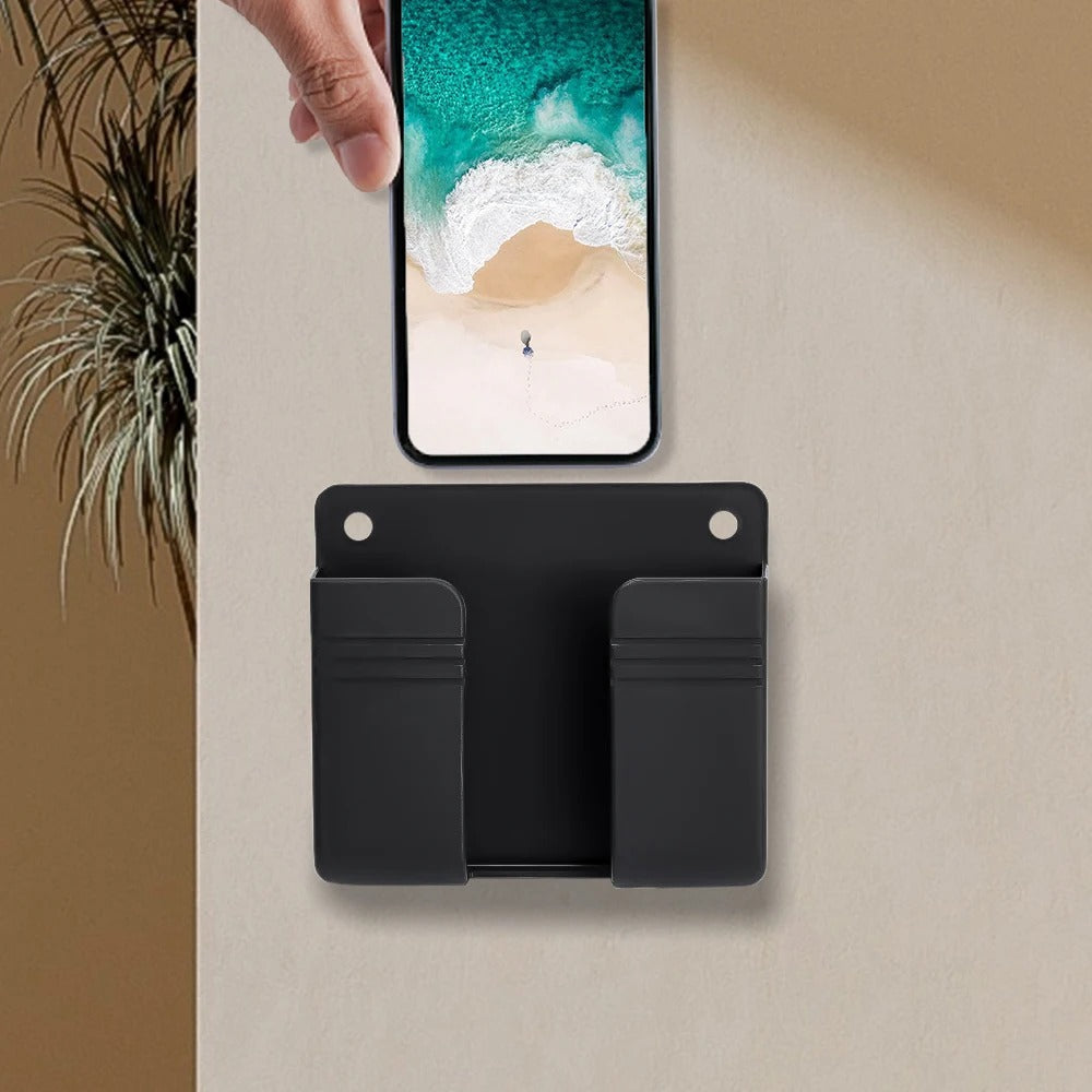 Wall Mounted Storage Box – Punch-Free Multifunction Organizer for Remote, Phone & Charger