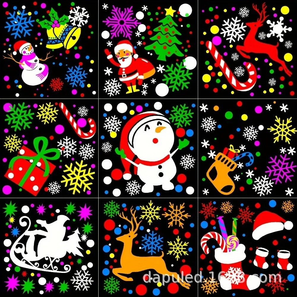 Snowflake Christmas Laser Projector Light – 16 Rotating Patterns Waterproof Outdoor & Indoor Festive Display