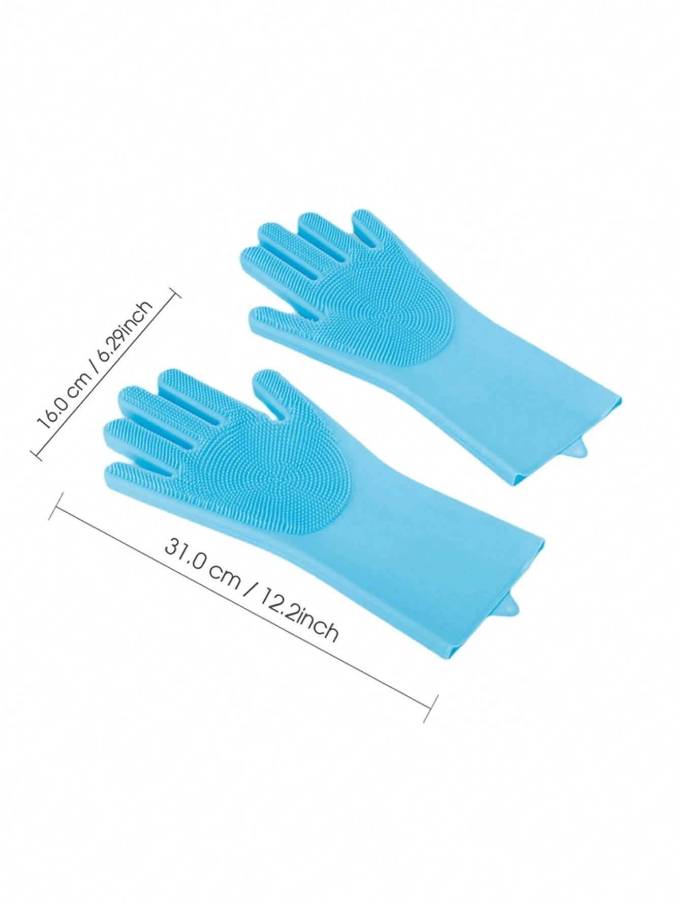 Silicone Pet Bath Brush Gloves – Dog & Cat Grooming Mitt with Massage Bristles