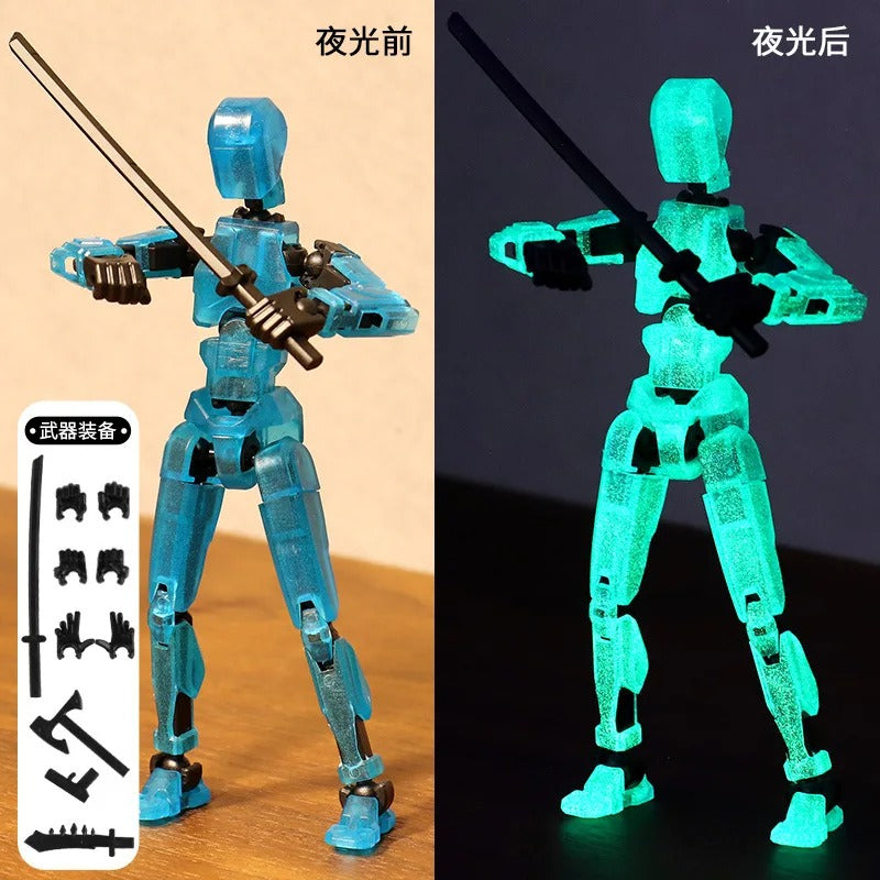13-Joint Poseable Robot Figure – 14cm DIY Model Kit