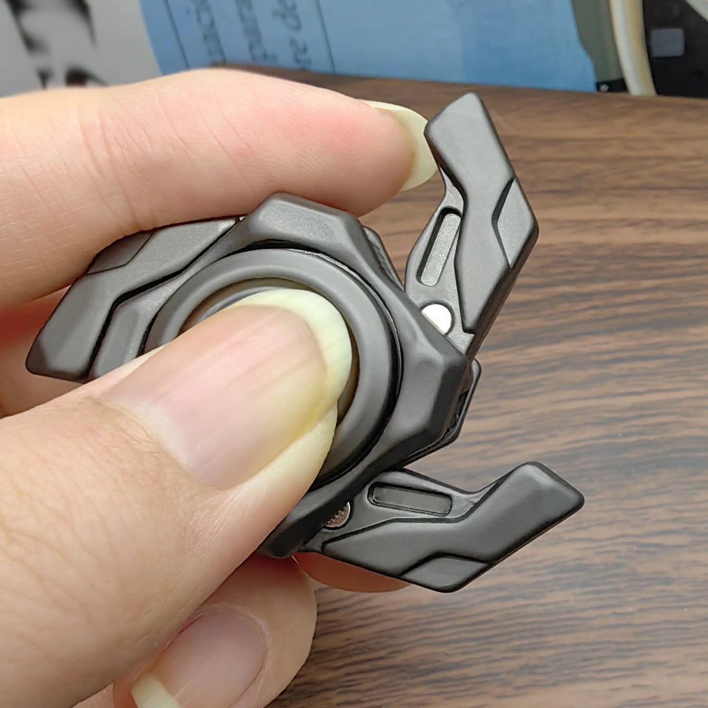 Mini Armor Metal Fidget Spinner – Premium EDC Stress Relief Toy for Adults & Collectors