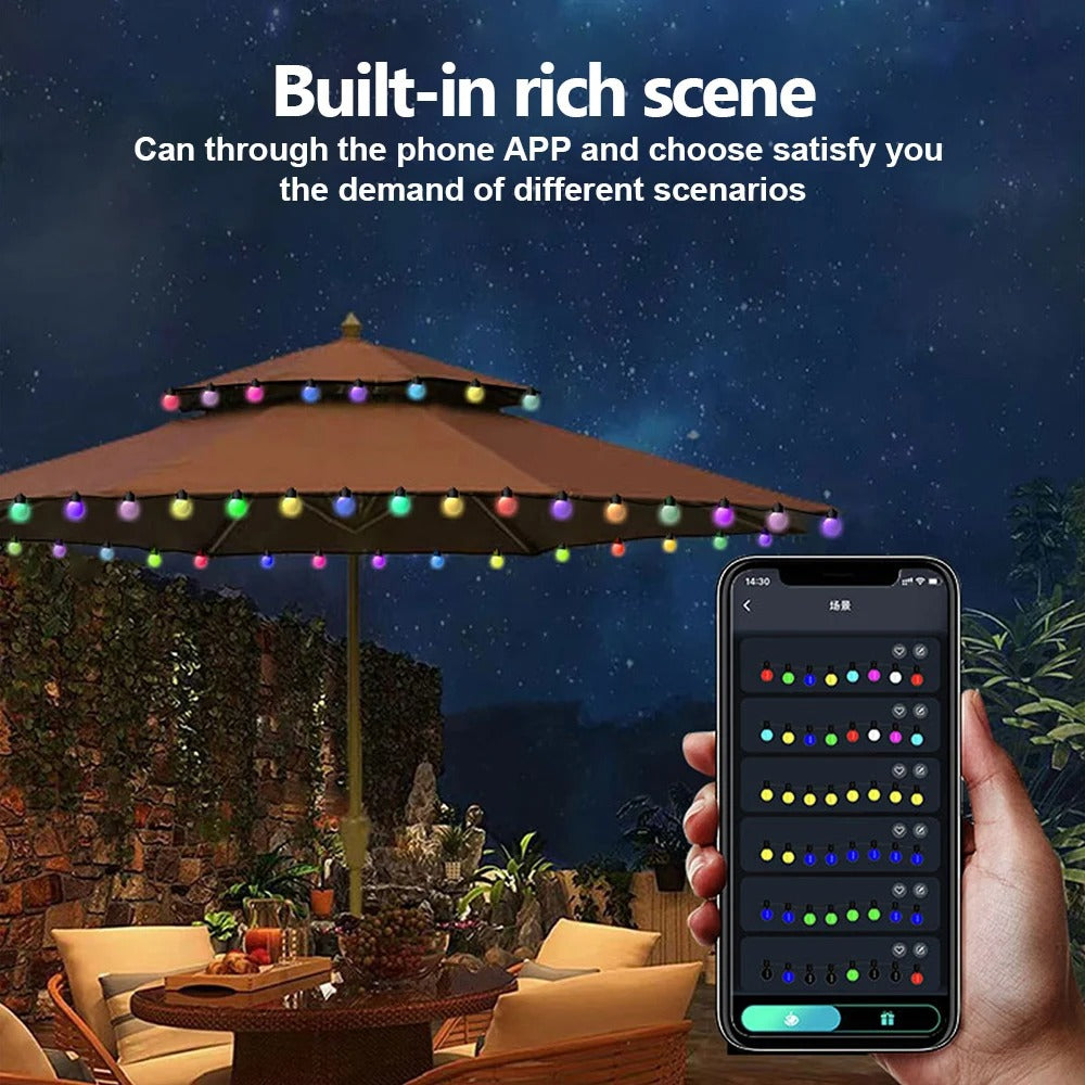 Smart APP-Controlled RGB String Lights – IP65 Waterproof with Remote | 5M/10M