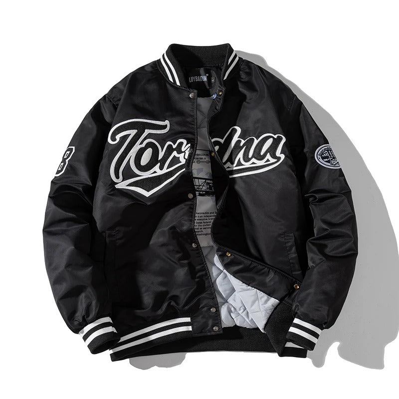 Varsity Baseball Bomber Jacket - Hip Hop Streetwear
