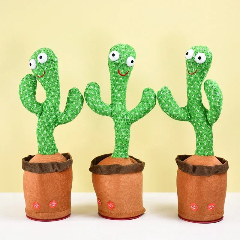 Talking Cactus Toy – Interactive Repeating Singing Cactus Plush for Kids & Adults
