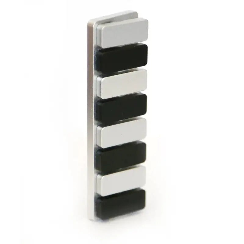 Piano Keys 8-Key Fidget Clicker | Aluminum Alloy EDC Stress Relief Toy
