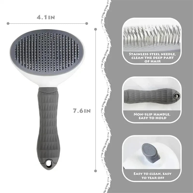 Self-Cleaning Slicker Brush for Dogs & Cats