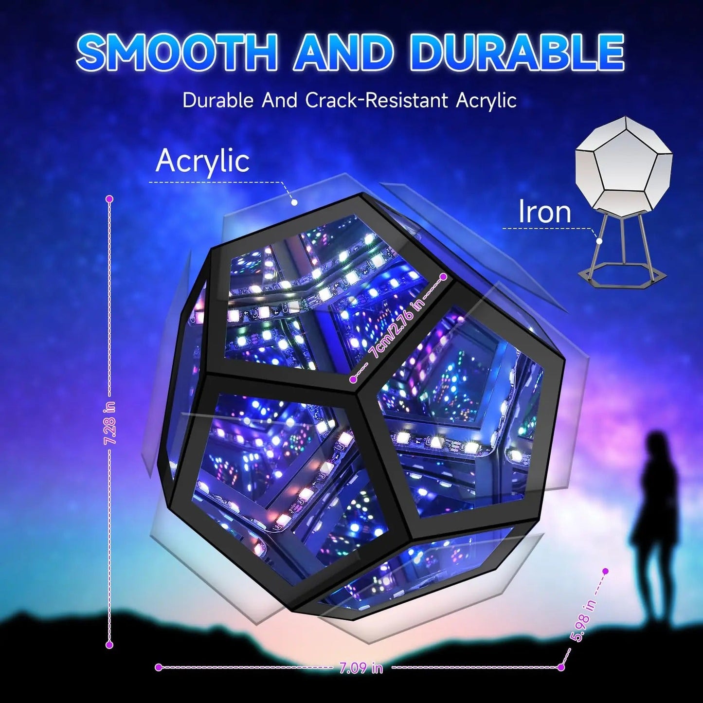 Infinity Dodecahedron – Mesmerizing 3D Geometric Desk Toy