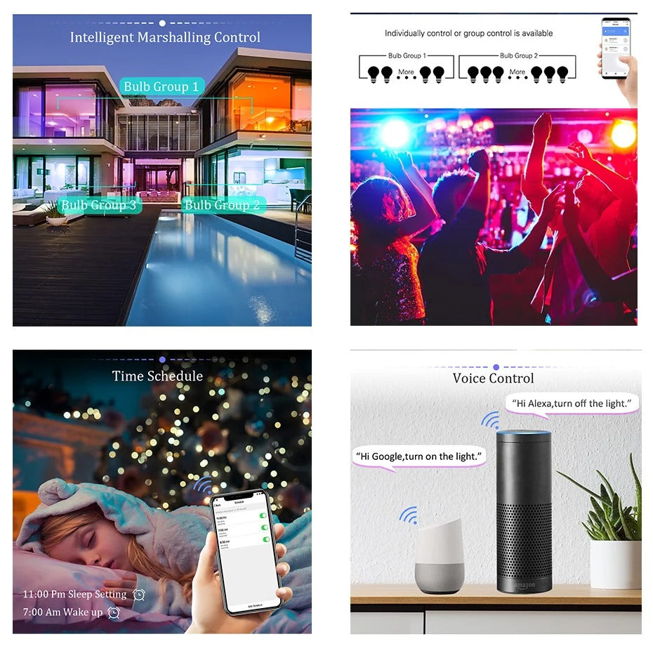 Tuya WiFi Smart LED Downlight – 5W 7W 9W 10W 15W 220V Dimmable Spot Light Compatible with Alexa & Google Home