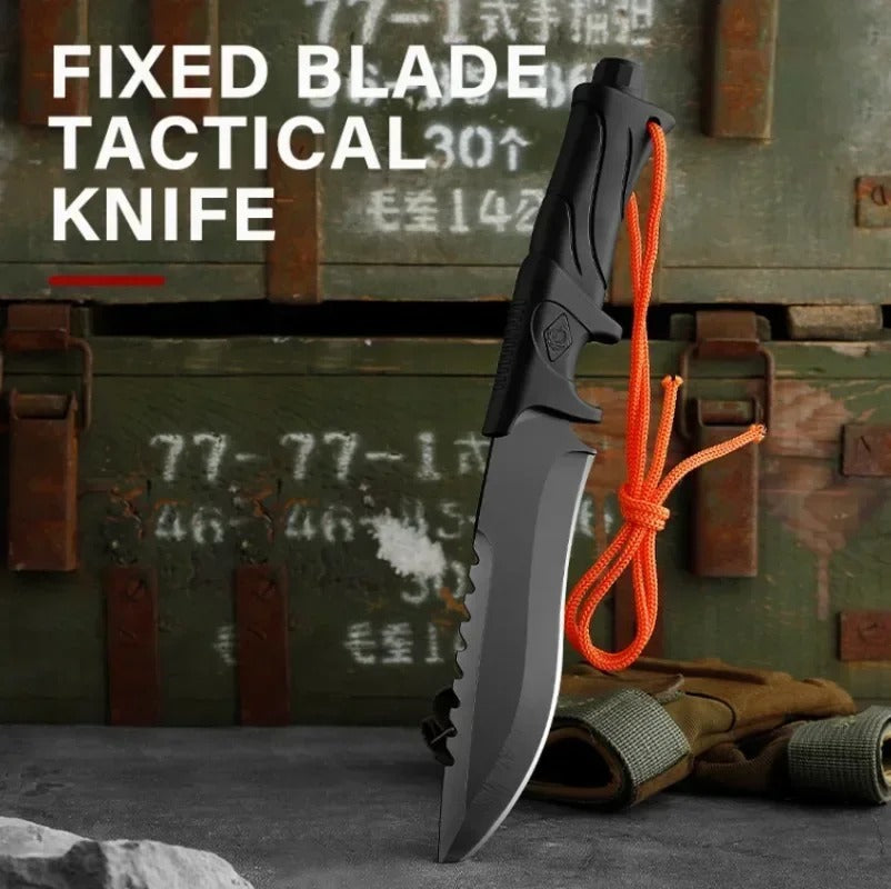 Outdoor Camping Tactical Straight Knife | Fixed Blade Survival Knife