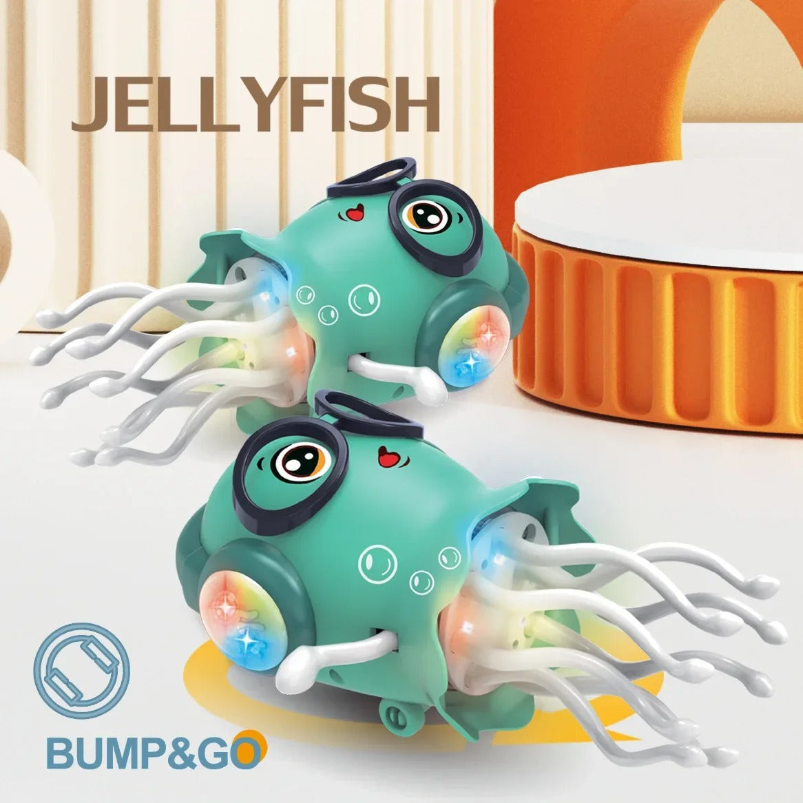 Electric Dancing Jellyfish Toy with LED Lights & Music | Obstacle Avoidance