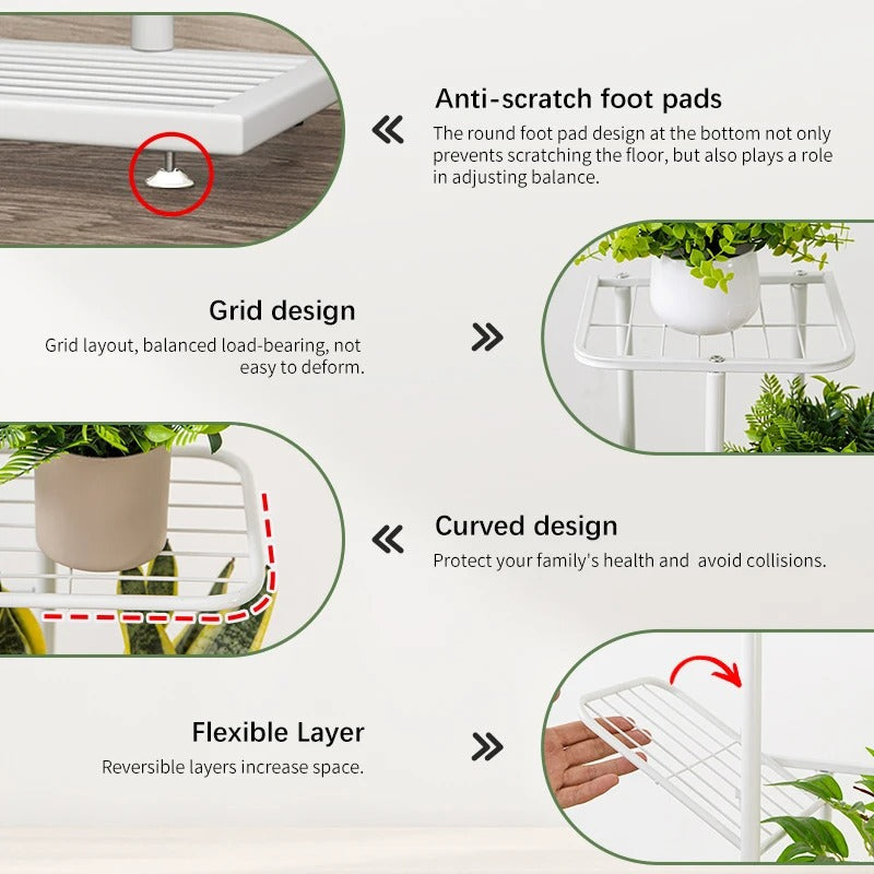Plant Stand for Flowers – Decorative Indoor & Outdoor Flower Stand