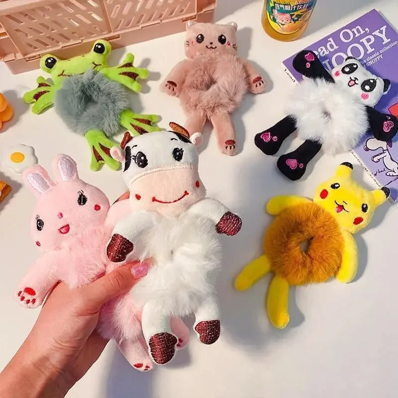 Frog Plush Hair Circle | Cute Scrunchie Wristband Toy for Girls