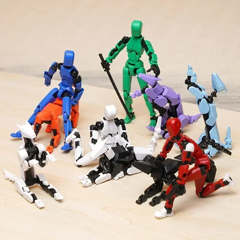 13-Joint Poseable Robot Figure – 14cm DIY Model Kit
