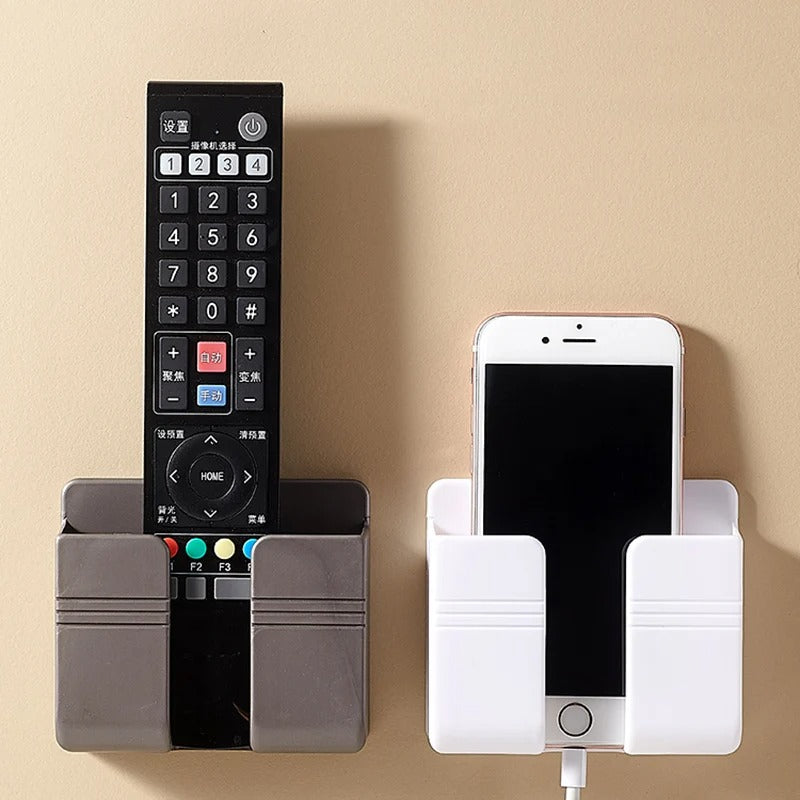 Wall Mounted Storage Box – Punch-Free Multifunction Organizer for Remote, Phone & Charger