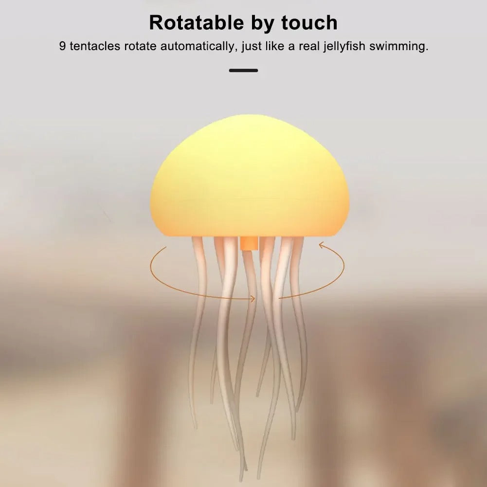 Dancing Jellyfish RGB Night Light – Colour Changing LED Mood Lamp for Bedroom, Kids Room & Home Decor