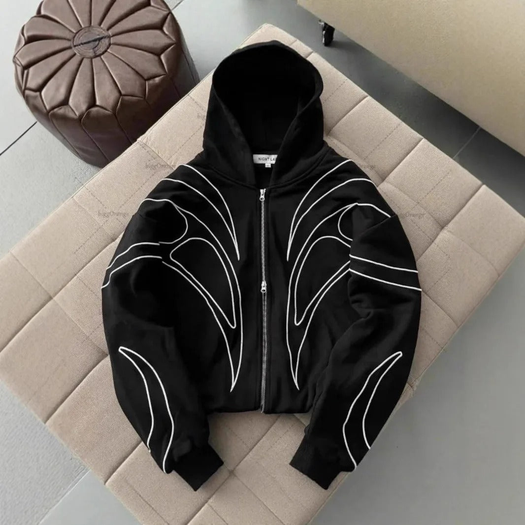 Dark Style  Hoodie - Retro Vintage Streetwear Jacket