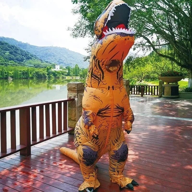 Dinosaur Inflatable Costume – Funny Adult Halloween & Party Suit