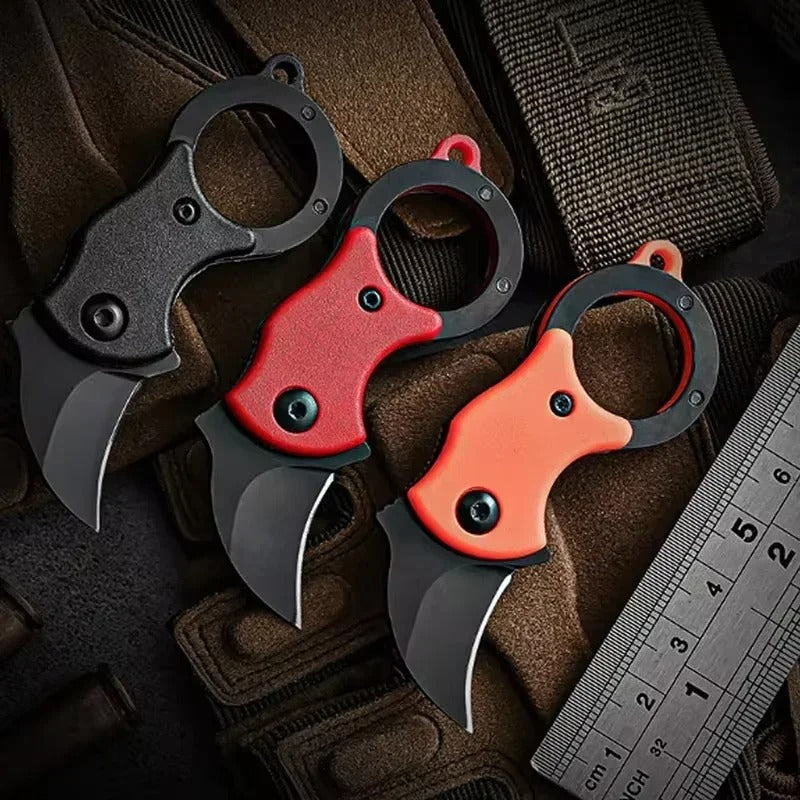 EDC Folding Pocket Knife | Fox Claw Key Chain Box Cutter for Camping & Outdoor Use
