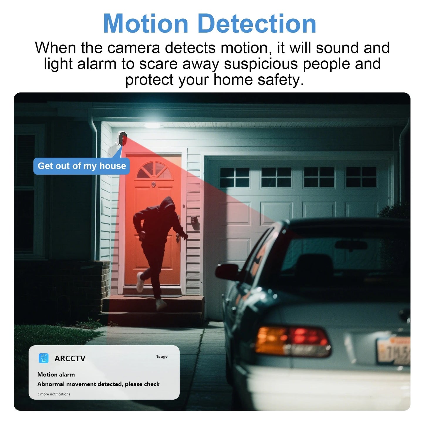 ARCCTV 4MP Solar WiFi Security Camera – Color Night Vision & Two-Way Audio