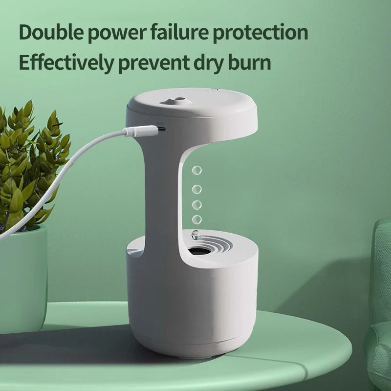 Anti-Gravity Humidifier & Aromatherapy Machine – Cool Mist Diffuser with LED Display