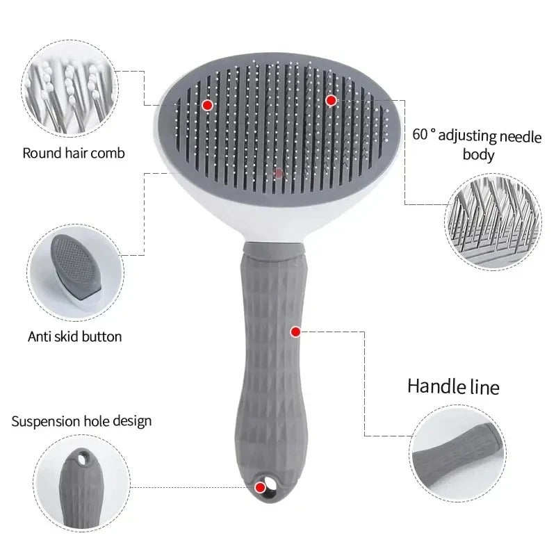 Self-Cleaning Slicker Brush for Dogs & Cats