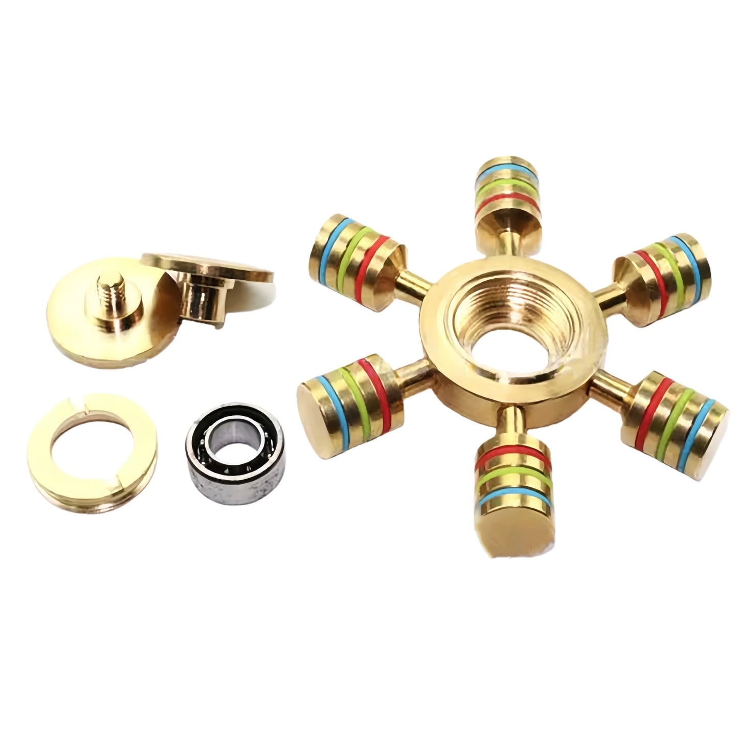 Six Cylinders Fidget Spinner - Stainless Steel Hand Spinner