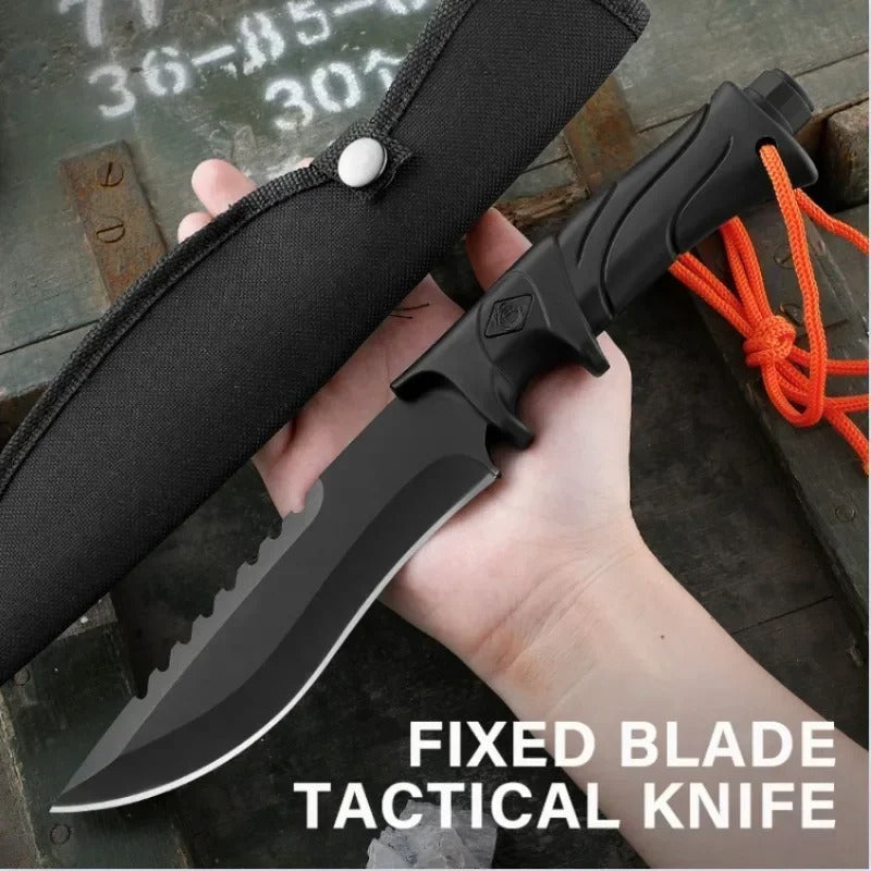 Outdoor Camping Tactical Straight Knife | Fixed Blade Survival Knife