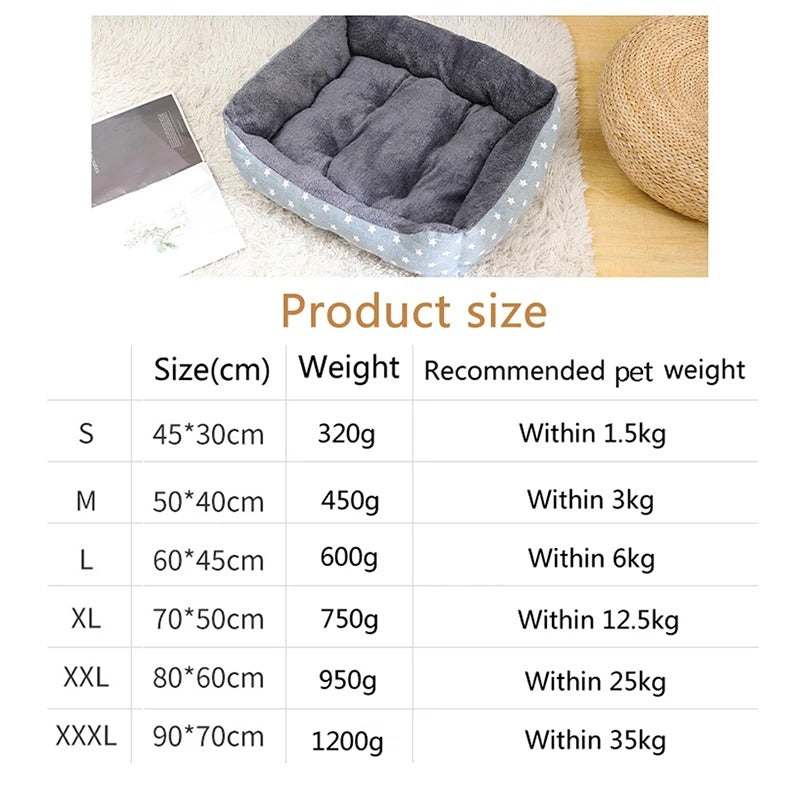 Warm Dog Bed – Cosy Plush Pet Sleeping Bed for Dogs & Cats