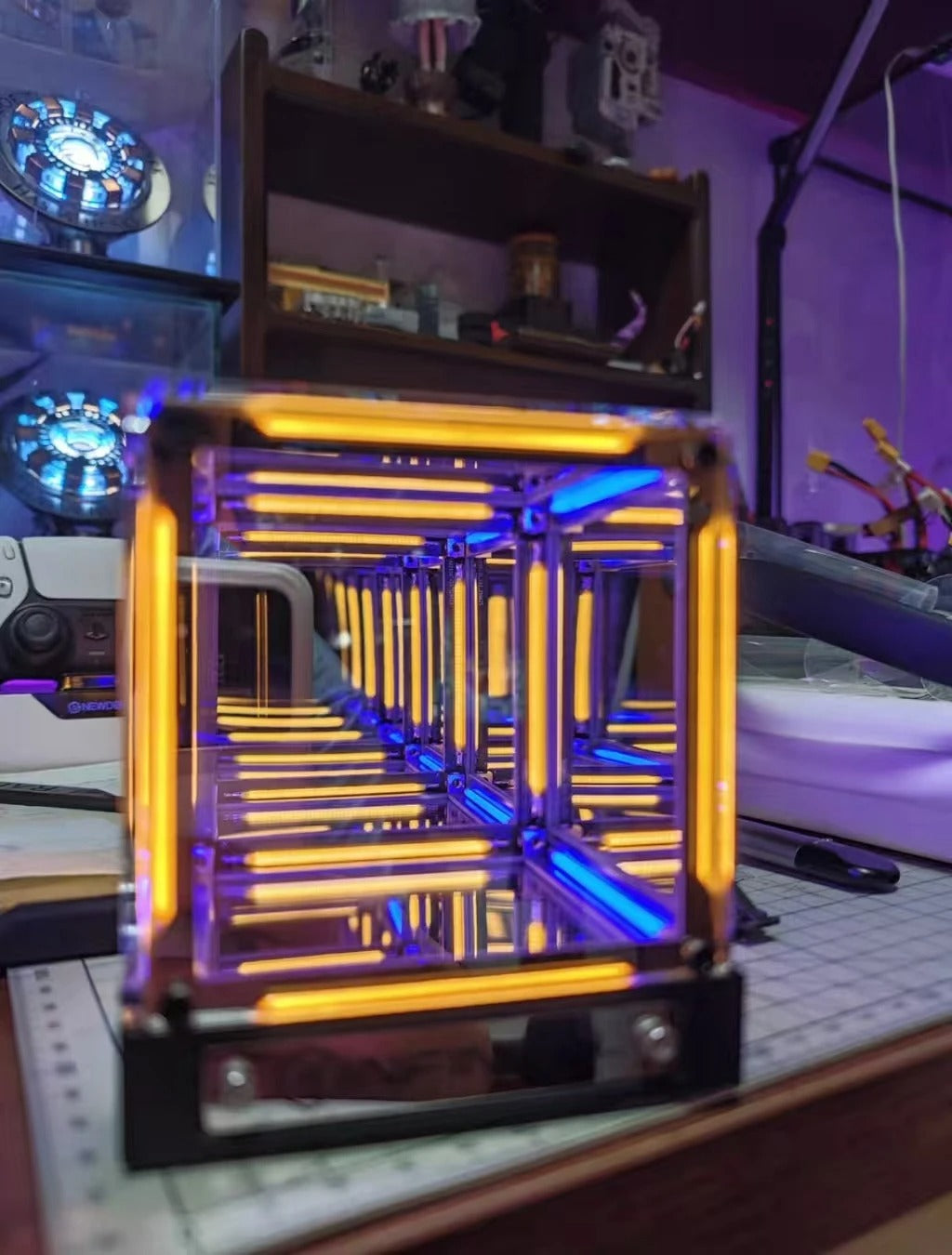 Technology Atmosphere Light 4-Dimensional Space Hypercube Night Light