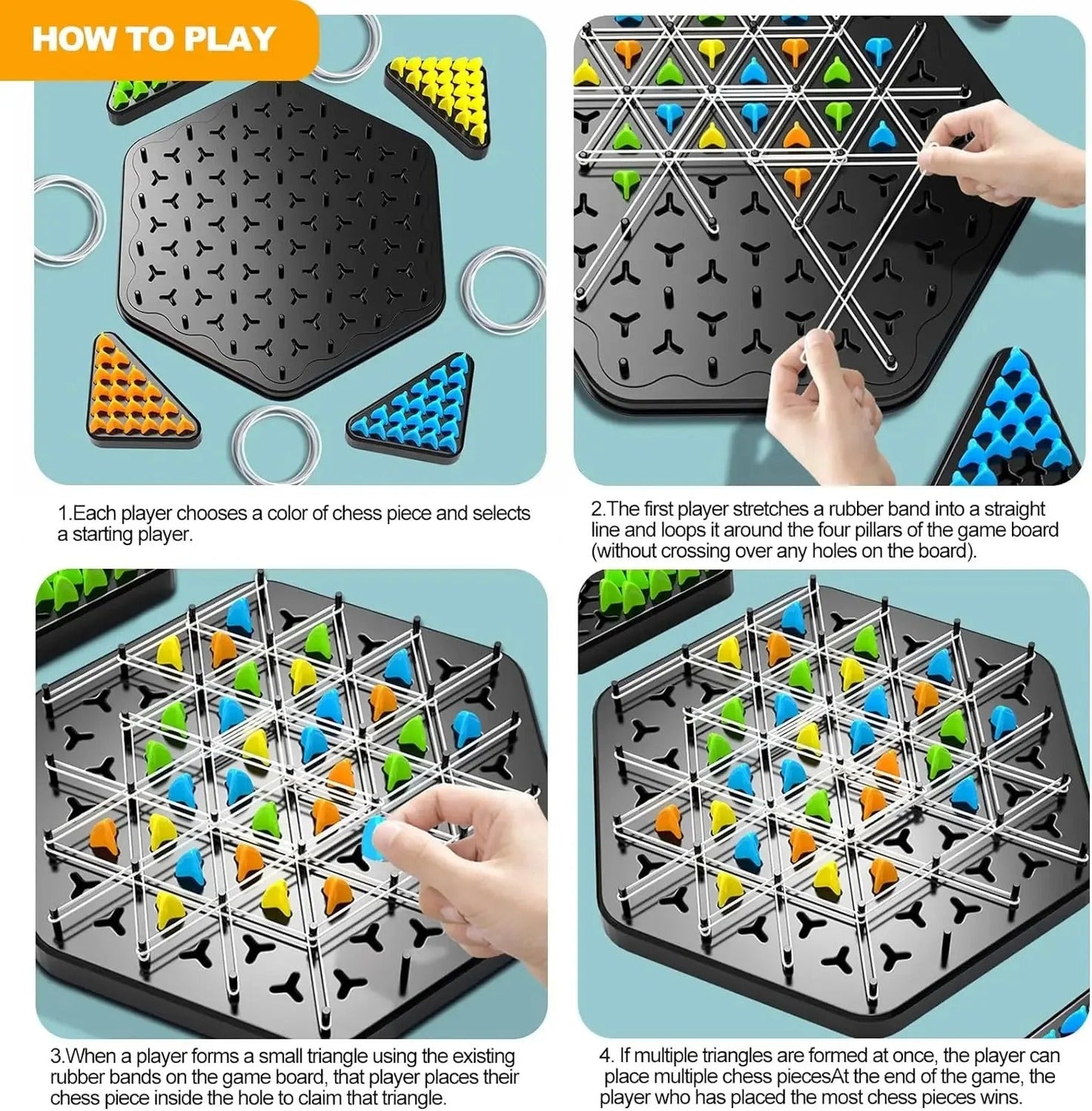 Triangle Chess Splendor Duel Board Game