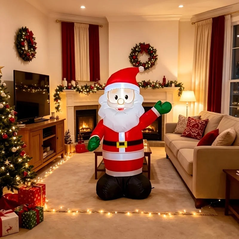 Giant Inflatable Santa Claus Christmas Decoration – Indoor & Outdoor Xmas Party Decor