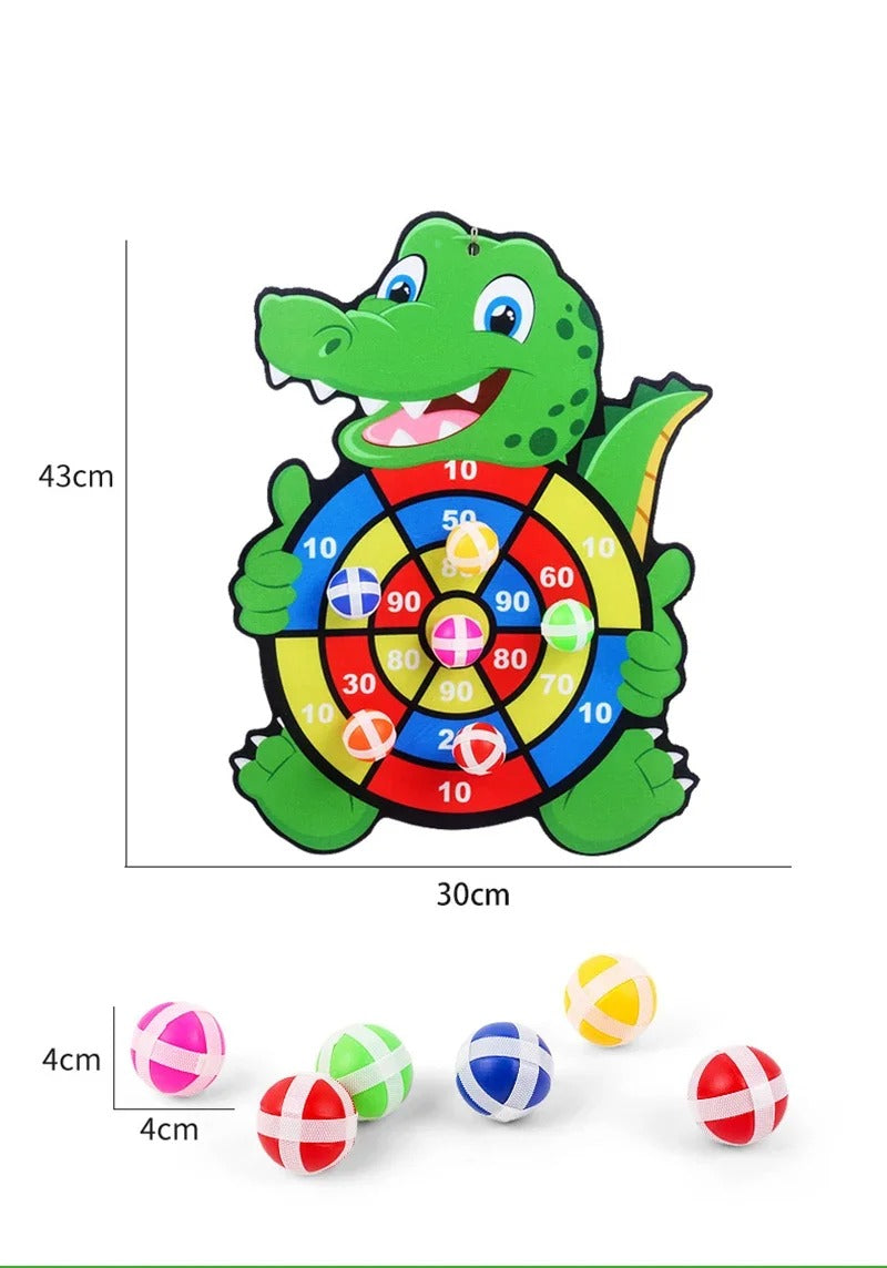 Educational Dart Board Game Toy for Kids | Safe Velcro Target Baby Toy