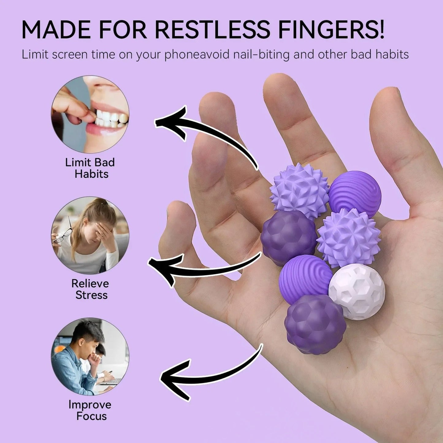 Silicone Magnetic Sensory Balls Fidget Toy | Stress Relief & Focus Aid