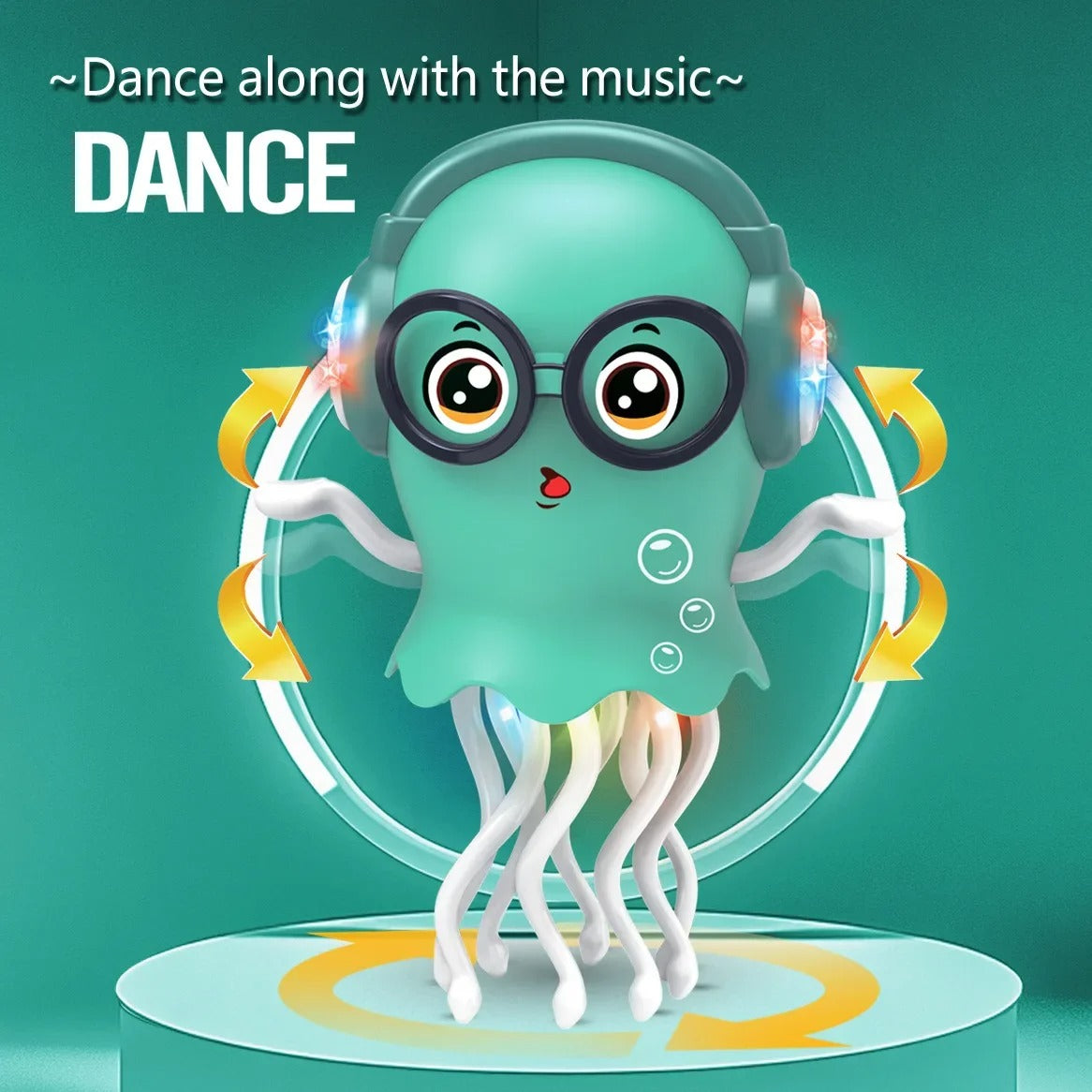 Electric Dancing Jellyfish Toy with LED Lights & Music | Obstacle Avoidance