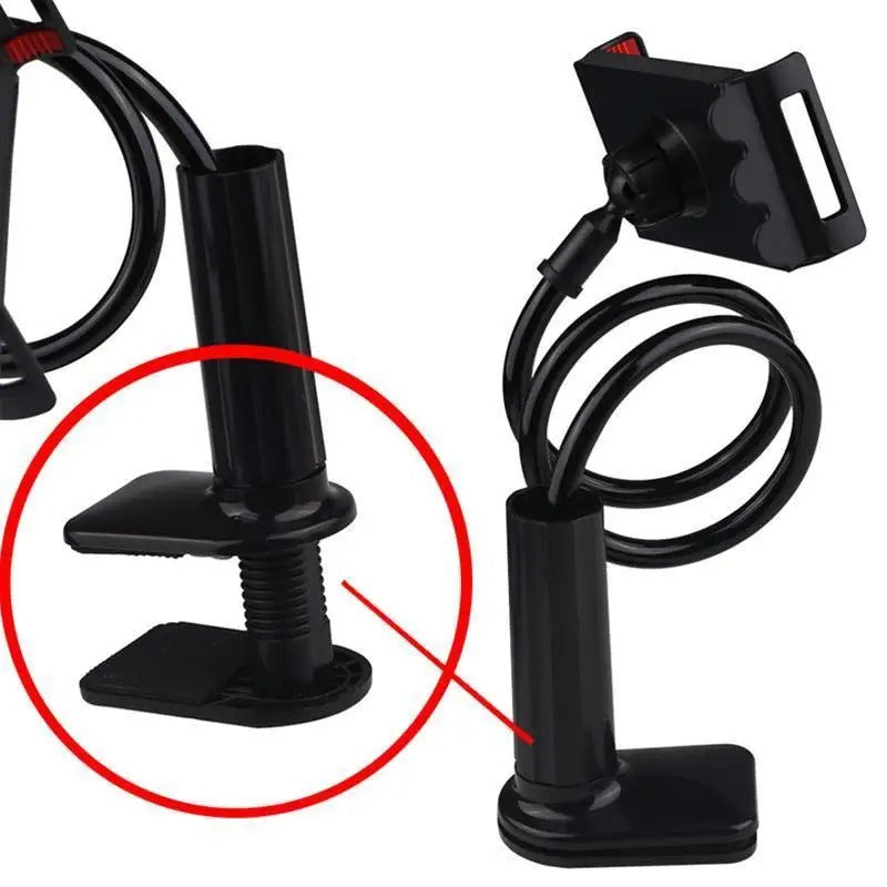 Flexible 360° Clip Phone & Tablet Holder – Universal Bracket for Bed, Desk & More