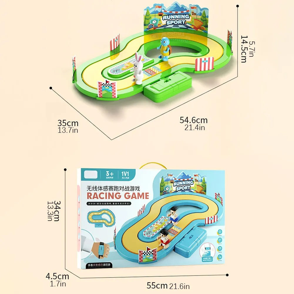 Children's somatosensory speed competition toy
