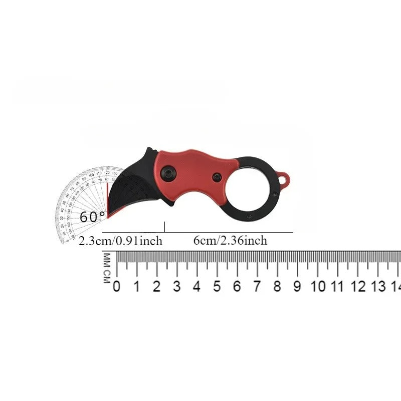 EDC Folding Pocket Knife | Fox Claw Key Chain Box Cutter for Camping & Outdoor Use