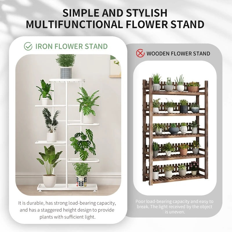 Plant Stand for Flowers – Decorative Indoor & Outdoor Flower Stand