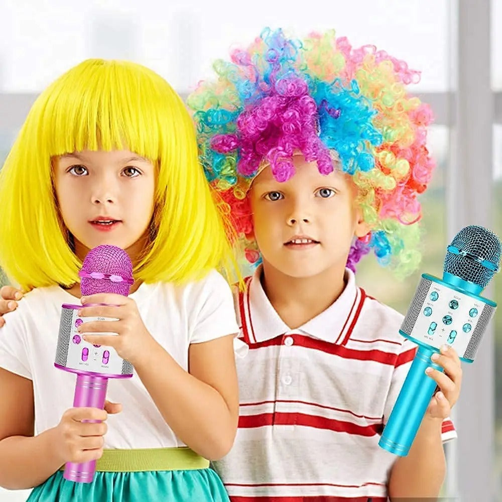ZK20 Kids Karaoke Microphone – 5-in-1 Wireless Mic with LED Lights for Singing & Fun