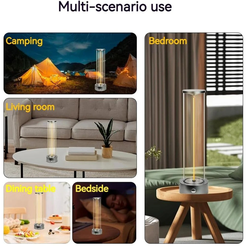 Cordless Portable LED Magnetic Table Lamp – Rechargeable Wireless Desk Light for Home & Office